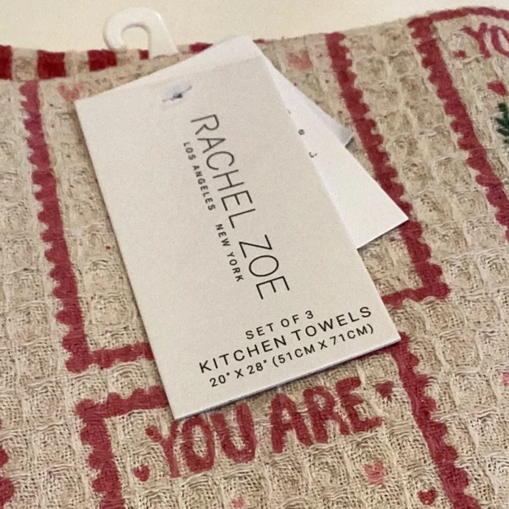Rachel Zoe Valentine Kitchen Towels - set of 3